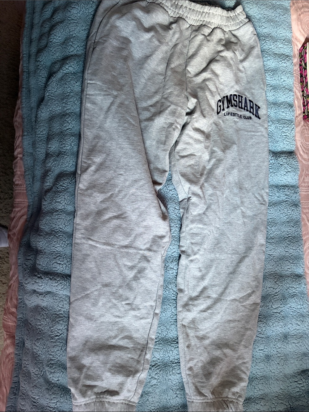 Gymshark Light Gray Logo Sweatpants